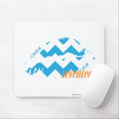 Zickzack-Aqua Mousepad (Mit Mouse)