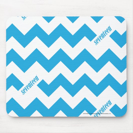 Zickzack-Aqua Mousepad (Vorne)