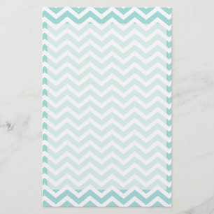 Zickzack Aqua-Muster Briefpapier