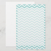 Zickzack Aqua-Muster Briefpapier (Vorne/Hinten)