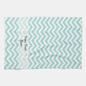 Zickzack Aqua-Muster Handtuch (Horizontal)