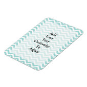 Zickzack Aqua-Muster Magnet (Linke Seite)