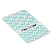 Zickzack Aqua-Muster Magnet (Rechte Seite)