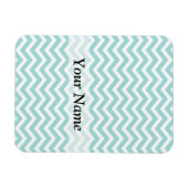 Zickzack Aqua-Muster Magnet (Horizontal)