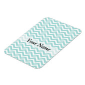Zickzack Aqua-Muster Magnet (Linke Seite)