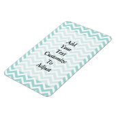Zickzack Aqua-Muster Magnet (Linke Seite)