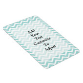 Zickzack Aqua-Muster Magnet (Rechte Seite)