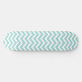 Zickzack Aqua-Muster Skateboard (Horizontal)