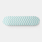 Zickzack Aqua-Muster Skateboard (Horizontal)