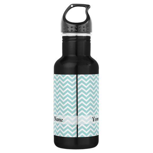 Zickzack Aqua-Muster Trinkflasche (Vorderseite)