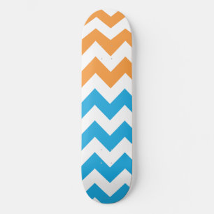 Zickzack Aqua-Orange Skateboard