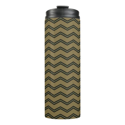 Zickzack Army Pattern Thermosbecher (Vorderseite)