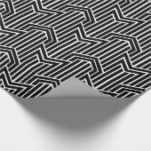 Zickzack Art Deco benutzerdefinierbarer Hintergrun Geschenkpapier (Ecke)