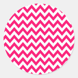 Zickzack Aufkleber in Hot Pink