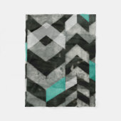 Zickzack Ausschluss II Fleecedecke (Vorderseite)