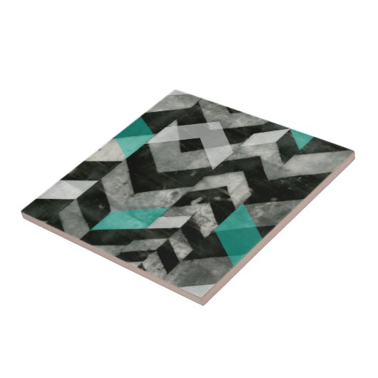 Zickzack Ausschluss II Fliese (Seite)