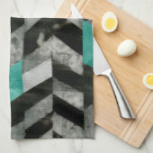 Zickzack Ausschluss II Geschirrtuch (Viertel Falte)