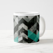 Zickzack Ausschluss II Jumbo-Tasse (Vorderseite Rechts)
