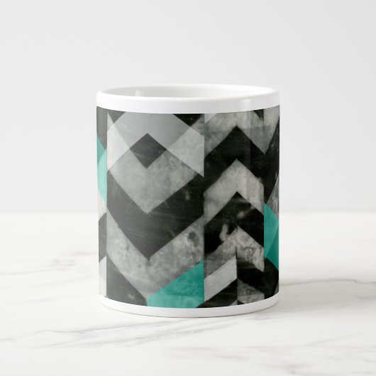 Zickzack Ausschluss II Jumbo-Tasse (Vorderseite)