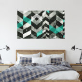 Zickzack Ausschluss II Leinwanddruck (Insitu (Schlafzimmer))