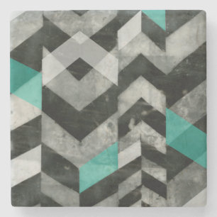 Zickzack Ausschluss II Steinuntersetzer