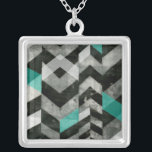 Zickzack Ausschluss II Versilberte Kette<br><div class="desc">Muster</div>