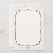 Zickzack Baby-Fotos Vielen Dank Hinweis Karten (Rückseite)