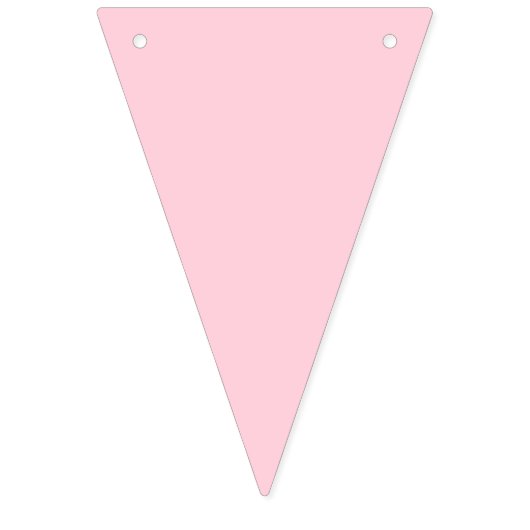 Zickzack Babydusche in Grau, Weiß und Pastellrosa Wimpelkette (Erste Fahne)