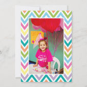 Zickzack Beifall-Ebene danken Ihnen Anmerkungen Dankeskarte (Rückseite)