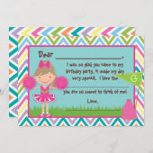 Zickzack Beifall-Ebene danken Ihnen Anmerkungen Dankeskarte (Vorne/Hinten)