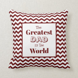 Zickzack Bester Vater der Welt Kissen