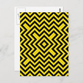 Zickzack Biene Postkarte (Vorne/Hinten)