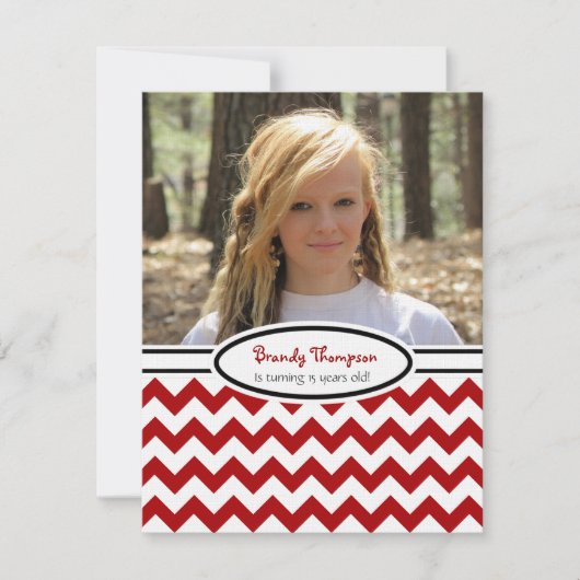 Zickzack: Bild:Party Einladung (Vorderseite)