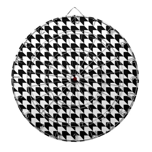 Zickzack Black in White Dartscheibe (vorne)