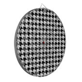 Zickzack Black in White Dartscheibe (Vorderseite Links)