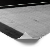 ZICKZACK BLACK UND WEISS-PAPIER POSTER (Ecke)
