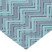 Zickzack Blautöne Mittelgroßer Tischläufer (Ecke)