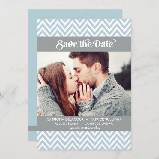 ZICKZACK BLUE PATTER | ANKÜNDIGUNG DATUM FREIHALTE (Vorne/Hinten)