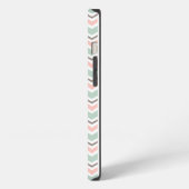 Zickzack Boho-Muster iPhone Hülle (Linke Seite)