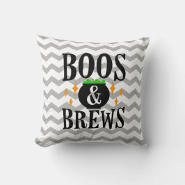 Zickzack Boos und Brews Halloween Kissen
