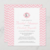 Zickzack Brautdusche Einladungen (Vorne/Hinten)