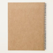 Zickzack-Chic-Mit Monogramm-Lehrer Planer (Rückseite)