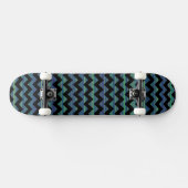Zickzack coole Streifen Skateboard (Horizontal)