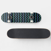 Zickzack coole Streifen Skateboard (Horizontal)
