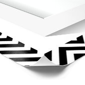 Zickzack Cube Yellow Teapot Poster (Ecke)