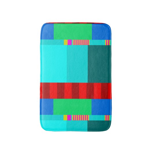 Zickzack Design der Schwarzen Linie Badematte (Vorderseite Vertikal)