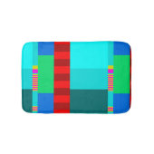 Zickzack Design der Schwarzen Linie Badematte (Vorderseite)