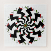 Zickzack-Design für Dartboard Puzzle (Horizontal)