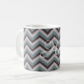 Zickzack Design-Kaffee-Tasse anpassbar Kaffeetasse (Vorderseite Links)