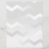 Zickzack Druckgeschosse in Schwarz und Weiß Briefbogen (Rückseite)